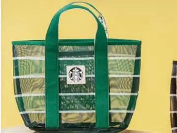 대만 스타벅스 토트백 그린 블랙