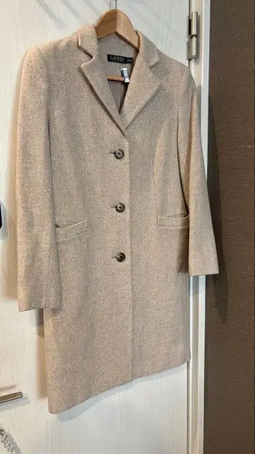 랄프 로렌 베이지 체스터 코트