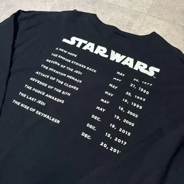 [스타 워즈] 역대 상영 리스트 롱T 블랙 XL