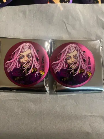 산즈 하루치요 마이키 마트 메탈릭 배지 x 2 혜택 스티커 1장