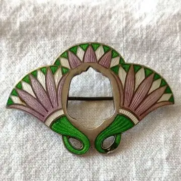 빈티지 실버 브로치 실버 925 아르 누보 아자미