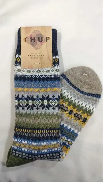 CHUP 울 남성용 삭스 FOUR SEASONS 인디고 M