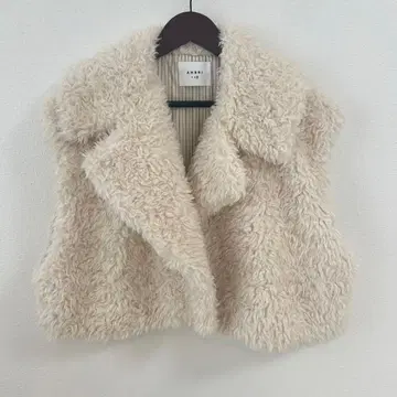 ameri 아메리 보아 베스트 프리 사이즈 아이보리