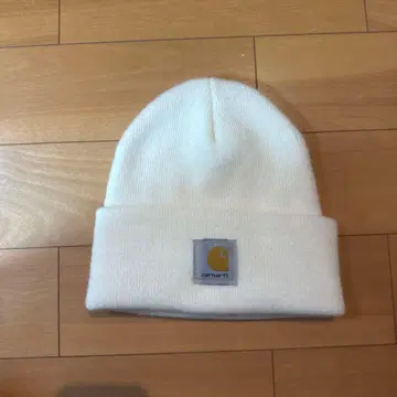 Carhartt 화이트 니트 모자