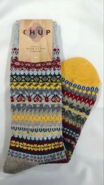 CHUP 울 남성용 삭스 FOUR SEASONS 라이트 그레이 M