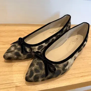 르 탈롱 레오파드 무늬 레오파드 플랫슈즈 24