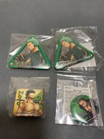 도쿄 원피스 타워 로로노아 조로 통가리 캔뱃지 세트 2