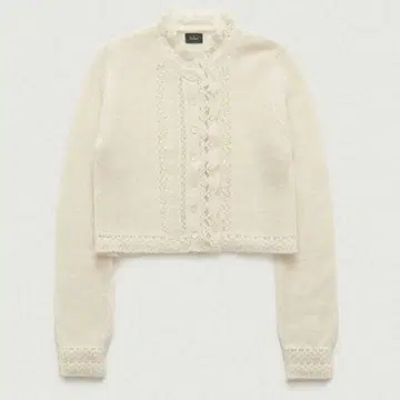 the barnnet Hale Frill Mohair Cardigan