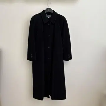 chalet blanc 블랙 캐시미어 롱 코트 자켓