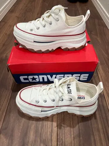 CONVERSE ALL STAR 통굽 화이트 스니커즈