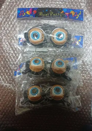 미사용 새상품 클레이지 안경 3개 세트 자코시 쇼 파티 굿즈