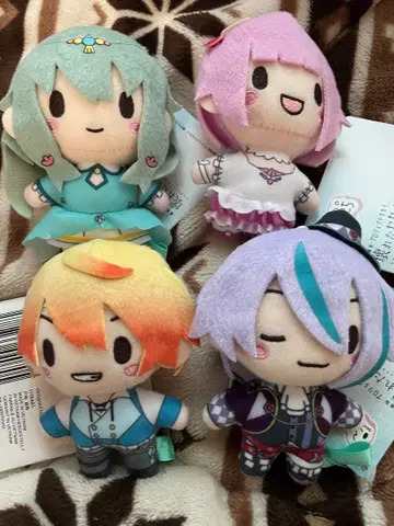 극장판 프로세카 후와푸치 마스코트 봉제 인형 원더쇼 다다 전 4종 세트