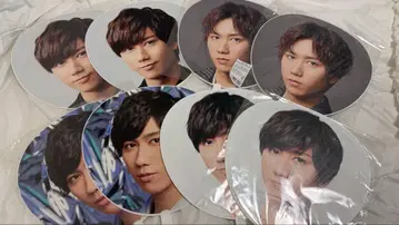 아베 료헤이 부채 묶음 판매 거울 스티커