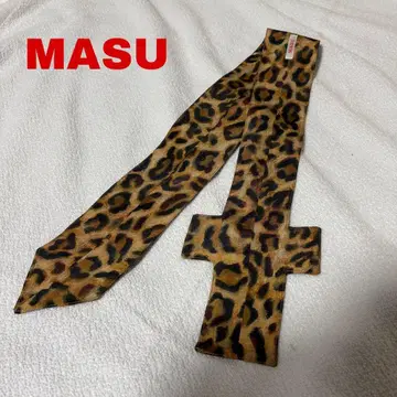 MASU 레오파드 무늬 실크 스카프 SWORD SCARF