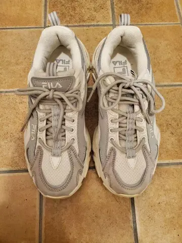 FILA 그레이 통굽 스니커즈