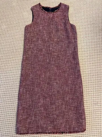 Theory 슬리브리스 트위드 무릎 기장 드레스 사이즈 0