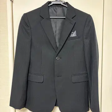 [ 150cm ] 다크 그레이 스트라이프 정장 세트