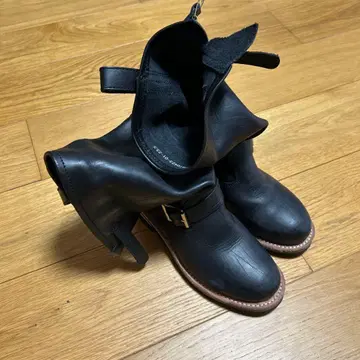 가죽 엔지니어 부츠 버클 포함