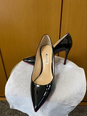 다이애나 블랙 하이힐 레드 밑창