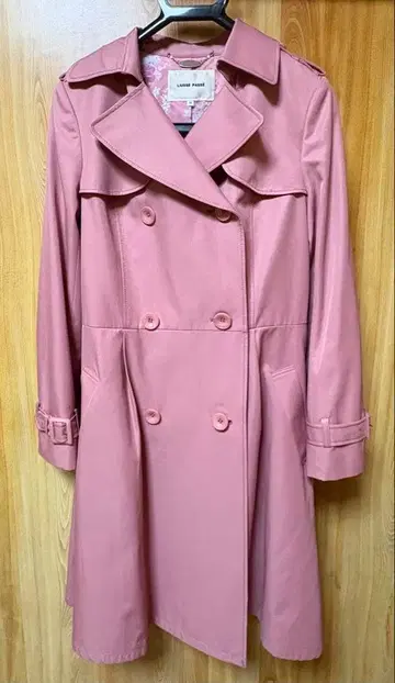 LAISSE PASSE 트렌치코트 핑크