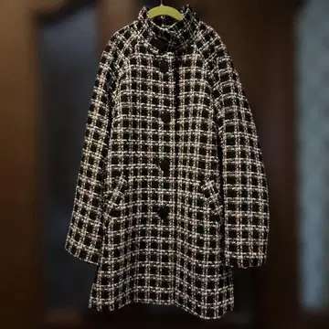 Se ninon 트위드 스탠드 카라 코트 정가 5만 이상 9호 사이즈