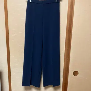 띠어리 와이드 팬츠 네이비 xxs