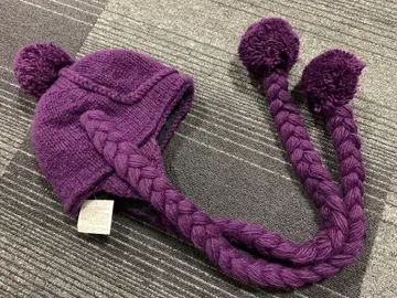 새상품 네팔제 울 100% 귀마개 니트 모자 비니 M 빈티지