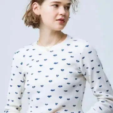 R.H. 빈티지 러브 와플 풀오버 립 패턴