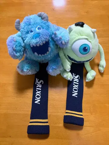 SRIXON 한정판 몬스터즈 잉크 골프헤드커버 드라이버, FW 2개 세트