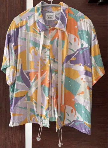 CIAOPANIC TYPY 드로스트 셔츠 반팔 컬러풀 올 패턴 여름