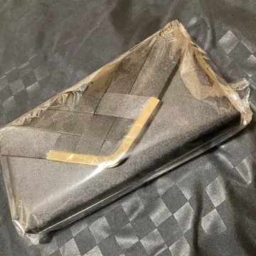 블랙 뜨개질 클러치백