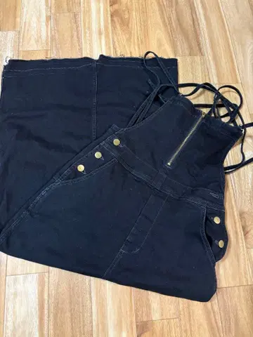 Lee 프론트 지퍼 오버롤 스커트