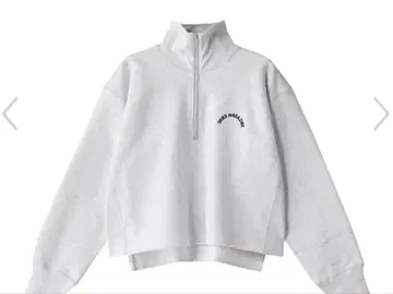 하프 지퍼 크롭 맨투맨 서드 매거진