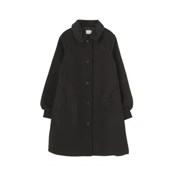 스탠칼라 A라인 코트 블랙 merry jenny