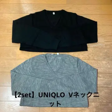 [ 2SET ] UNIQLO V넥 니트