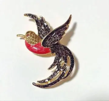 빈티지 새 bird 골드 모티브 디자인 브로치 적금