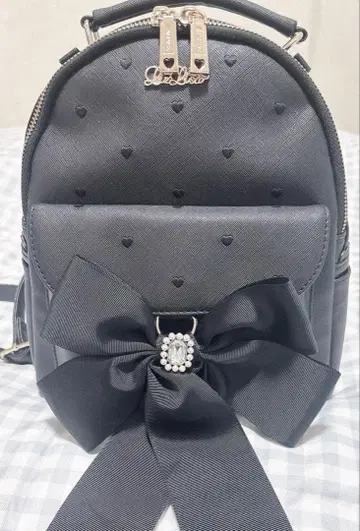 LIZLISA 리즈리사 롱 리본 백팩 블랙