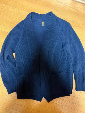 BATONER 노버튼 가디건 네이비 사이즈 3