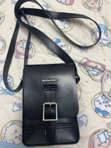 블랙 가죽 숄더백