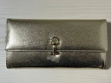 샴페인 골드 가죽 지갑 (체인 포함) 장지갑