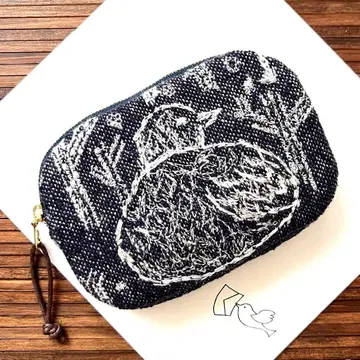 미나 페르호넨 동글동글 얇은 타입 파우치 home circle1