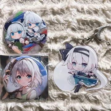 동방 영유몽 십육야삭야 아니마루 제과 캔뱃지 아크릴 키링