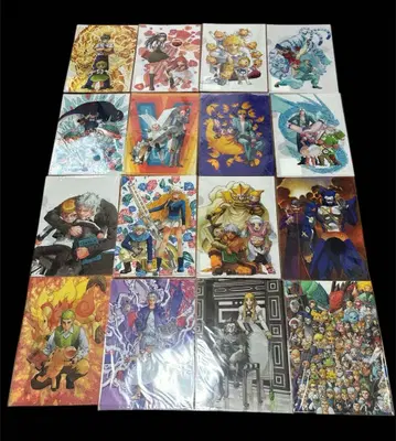 [ 새상품 ] 골드 컬러의 갓슈벨 클리어 파일 16장 풀컴플리트