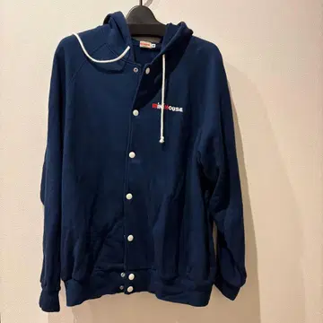 미키하우스 백 로고 후드티 M 성인용 네이비