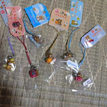 지역 한정 리락쿠마 스트랩 열쇠고리 6개 세트