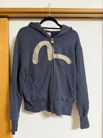 EVISU(에비수) 집업 후드티 자수 갈매기