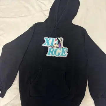 XLARGE 블랙 후드티 M
