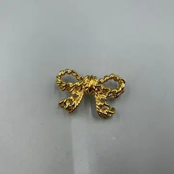 245 빈티지 니나리치 골드 컬러 리본형 브로치