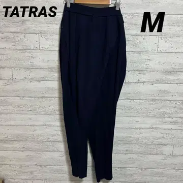 새상품급 타트라스 fluid 랩 디자인 스웨트 팬츠 다크 네이비 M