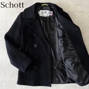 새상품급 쇼트 U.S.740N 피코트 34 네이비 울 USA제